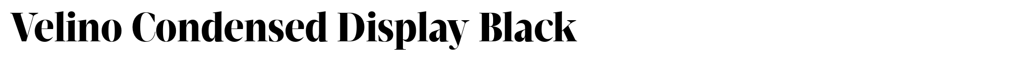 Velino Condensed Display Black image